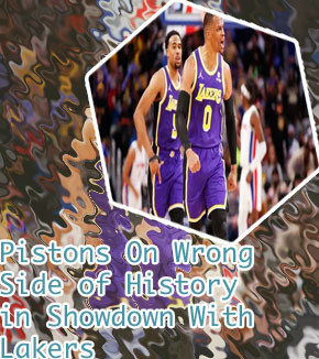 Lakers pistons spread